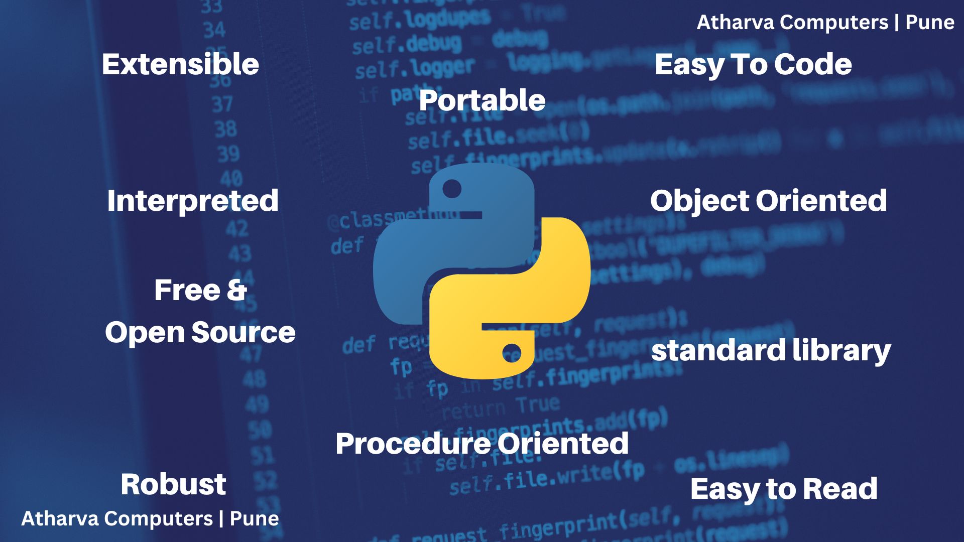 PYTHON PROGRAMMING - Atharva Computers